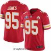 Nike Chiefs 95 Chris Jones Red Team Color Bound Stitched NFL Vapor Untouchable Limited 2024 Super Bowl LVIII Jersey