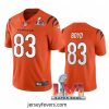 Nike Cincinati Bengals 83 Tyler Boyd Orange 2022 Super Bowl LVI Vapor Limited Jersey