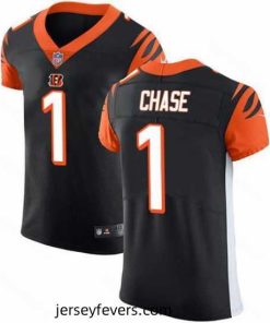 Nike Cincinnati Bengals 1 Ja 27Marr Chase Black Team Color Stitched NFL Vapor Untouchable Elite Jersey