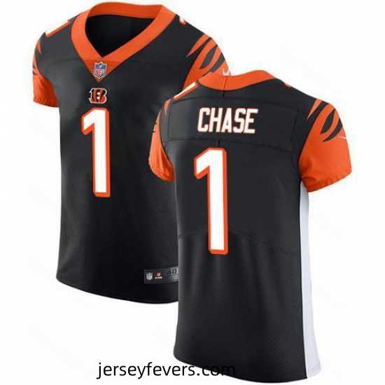 Nike Cincinnati Bengals 1 Ja 27Marr Chase Black Team Color Stitched NFL Vapor Untouchable Elite Jersey