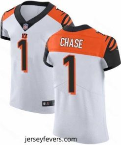 Nike Cincinnati Bengals 1 Ja 27Marr Chase White Stitched NFL New Elite Jersey