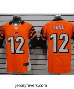 Nike Cincinnati Bengals 12 Mohamed Sanu Orange Elite NFL Jersey