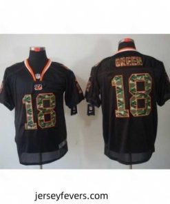 Nike Cincinnati Bengals 18 A.J. Green Black Elite Camo Fashion NFL Jersey