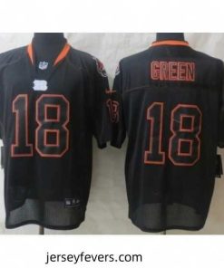 Nike Cincinnati Bengals 18 A.J. Green Black Elite Light Out NFL Jersey