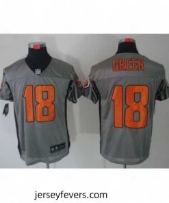 Nike Cincinnati Bengals 18 A.J. Green Grey Elite Shadow NFL Jersey