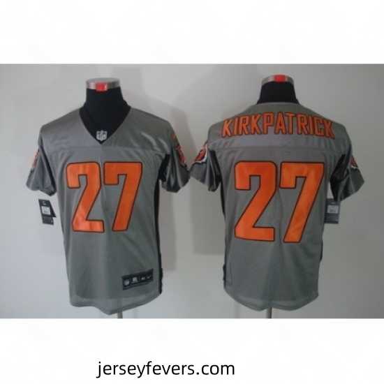 Nike Cincinnati Bengals 27 Dre Kirkpatrick Grey Elite Shadow NFL Jersey