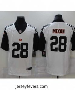 Nike Cincinnati Bengals 28 Joe Mixon White Color Rush Limited Jersey
