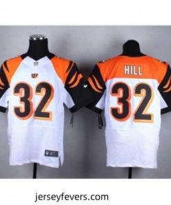 Nike Cincinnati Bengals 32 Jeremy Hill White Elite NFL Jersey