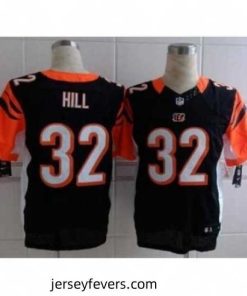 Nike Cincinnati Bengals 32 Jeremy Hill black Elite NFL Jersey