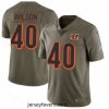 Nike Cincinnati Bengals 40 Brandon Wilson Mens Limited Green 2017 Salute to Service Jersey