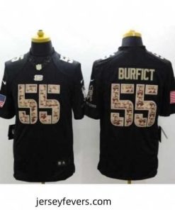 Nike Cincinnati Bengals 55 Vontaze Burfict Black Limited Salute to Service NFL Jersey