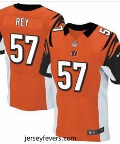 Nike Cincinnati Bengals #57 Vincent Rey Orange Alternate Mens Stitched NFL Elite Jersey