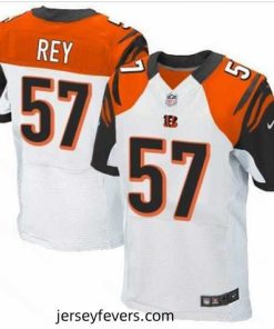 Nike Cincinnati Bengals #57 Vincent Rey White Mens Stitched NFL Elite Jersey
