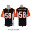 Nike Cincinnati Bengals 58 Rey Maualuga Black Elite NFL Jersey