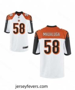 Nike Cincinnati Bengals 58 Rey Maualuga White Game NFL Jersey