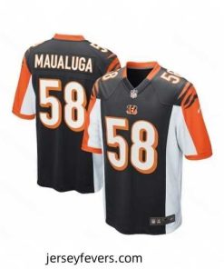 Nike Cincinnati Bengals 58 Rey Maualuga black Game NFL Jersey