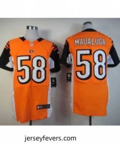 Nike Cincinnati Bengals 58 Rey Maualuga orange Elite NFL Jersey