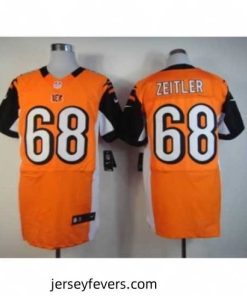 Nike Cincinnati Bengals 68 Kevin Zeitler orange Elite NFL Jersey