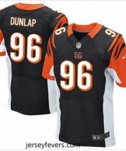 Nike Cincinnati Bengals #96 Carlos Dunlap Black Team Color Mens Stitched NFL Elite Jersey