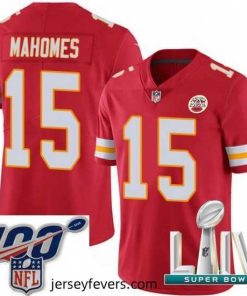 Nike Kansas City Chiefs #15 Patrick Mahomes Red Team Color 2020 Super Bowl LIV Stitched NFL Vapor Untouchable Limited Jersey