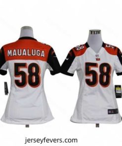 Nike Cincinnati Bengals #58 Rey Maualuga White jerseys
