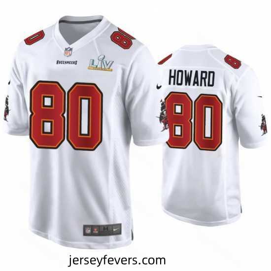 O.J. Howard Buccaneers White Super Bowl Lv Game Fashion Jersey