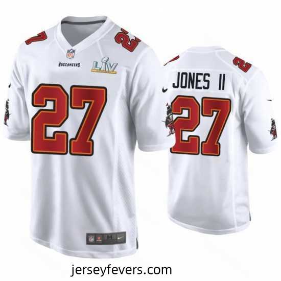 Ronald Jones Ii Buccaneers White Super Bowl Lv Game Fashion Jersey