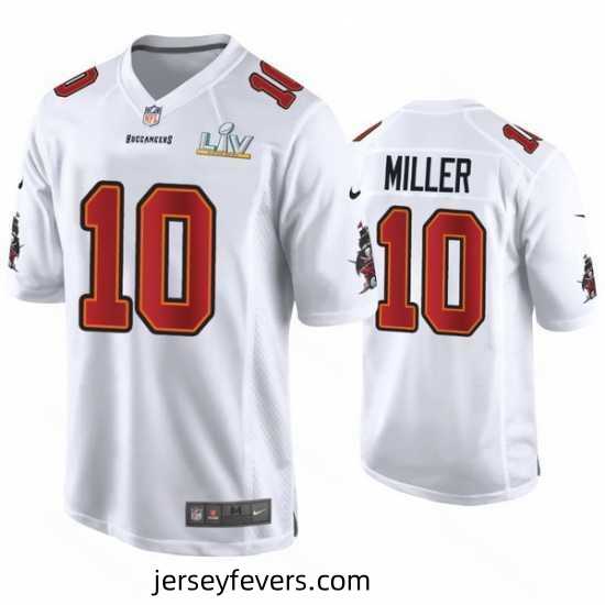 Scotty Miller Buccaneers White Super Bowl Lv Game Fashion Jersey