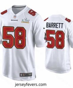 Shaquil Barrett Buccaneers White Super Bowl Lv Game Fashion Jersey