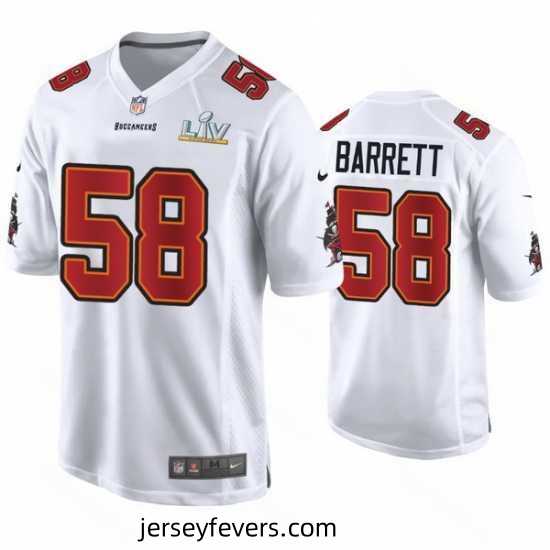 Shaquil Barrett Buccaneers White Super Bowl Lv Game Fashion Jersey