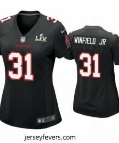 Antoine Winfield Jr. Buccaneers Black Super Bowl Lv Game Fashion Jersey