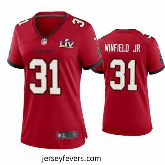 Antoine Winfield Jr. Buccaneers Red Super Bowl Lv Game Jersey