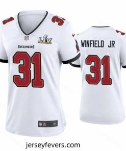 Antoine Winfield Jr. Buccaneers White Super Bowl Lv Game Jersey