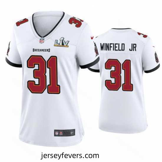 Antoine Winfield Jr. Buccaneers White Super Bowl Lv Game Jersey