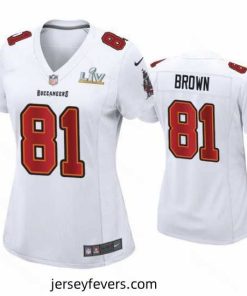 Antonio Brown Buccaneers White Super Bowl Lv Game Fashion Jersey
