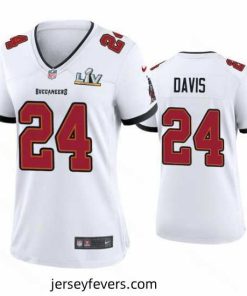 Carlton Davis Buccaneers White Super Bowl Lv Game Jersey