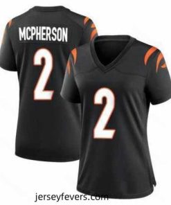 Cincinnati Bengals #2 Evan McPherson 2021 Black Vapor Limited Stitched NFL Jersey