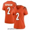 Cincinnati Bengals #2 Evan McPherson 2021 Orange Vapor Limited Stitched NFL Jersey