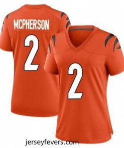 Cincinnati Bengals #2 Evan McPherson 2021 Orange Vapor Limited Stitched NFL Jersey
