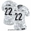 Cincinnati Bengals 22 Geno Stone 2024 F.U.S.E Arctic Camo Salute To Service Limited Stitched Football Jersey