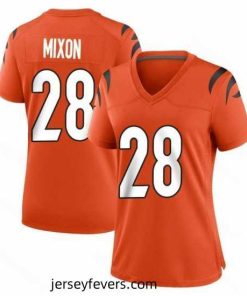 Cincinnati Bengals 28 Joe Mixon Orange Vapor Untouchable Limited Jersey