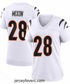 Cincinnati Bengals 28 Joe Mixon White Vapor Untouchable Limited Jersey