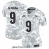 Cincinnati Bengals 9 Joe Burrow 2024 F.U.S.E Arctic Camo Salute To Service Limited Stitched Football Jersey