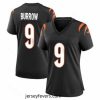 Cincinnati Bengals 9 Joe Burrow Black Vapor Untouchable Limited Jersey