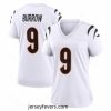 Cincinnati Bengals 9 Joe Burrow White Vapor Untouchable Limited Jersey