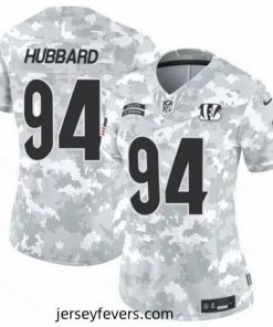 Cincinnati Bengals 94 Sam Hubbard 2024 F.U.S.E Arctic Camo Salute To Service Limited Stitched Football Jersey