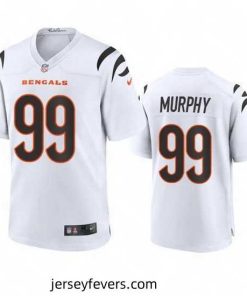 Cincinnati Bengals 99 Myles Murphy White Stitched Game Jersey