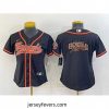 Cincinnati Bengals Black Team Big Logo With Patch Cool Base Stitched Baseball Jersey