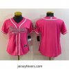 Cincinnati Bengals Blank Pink With Patch Cool Base Stitched Baseball Jersey