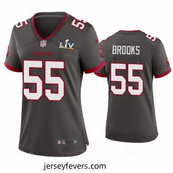 Derrick Brooks Buccaneers Pewter Super Bowl Lv Game Jersey